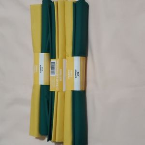 🎉HP🎉Fabric Pieces. 3 Sets. Yellow/Dark Green.